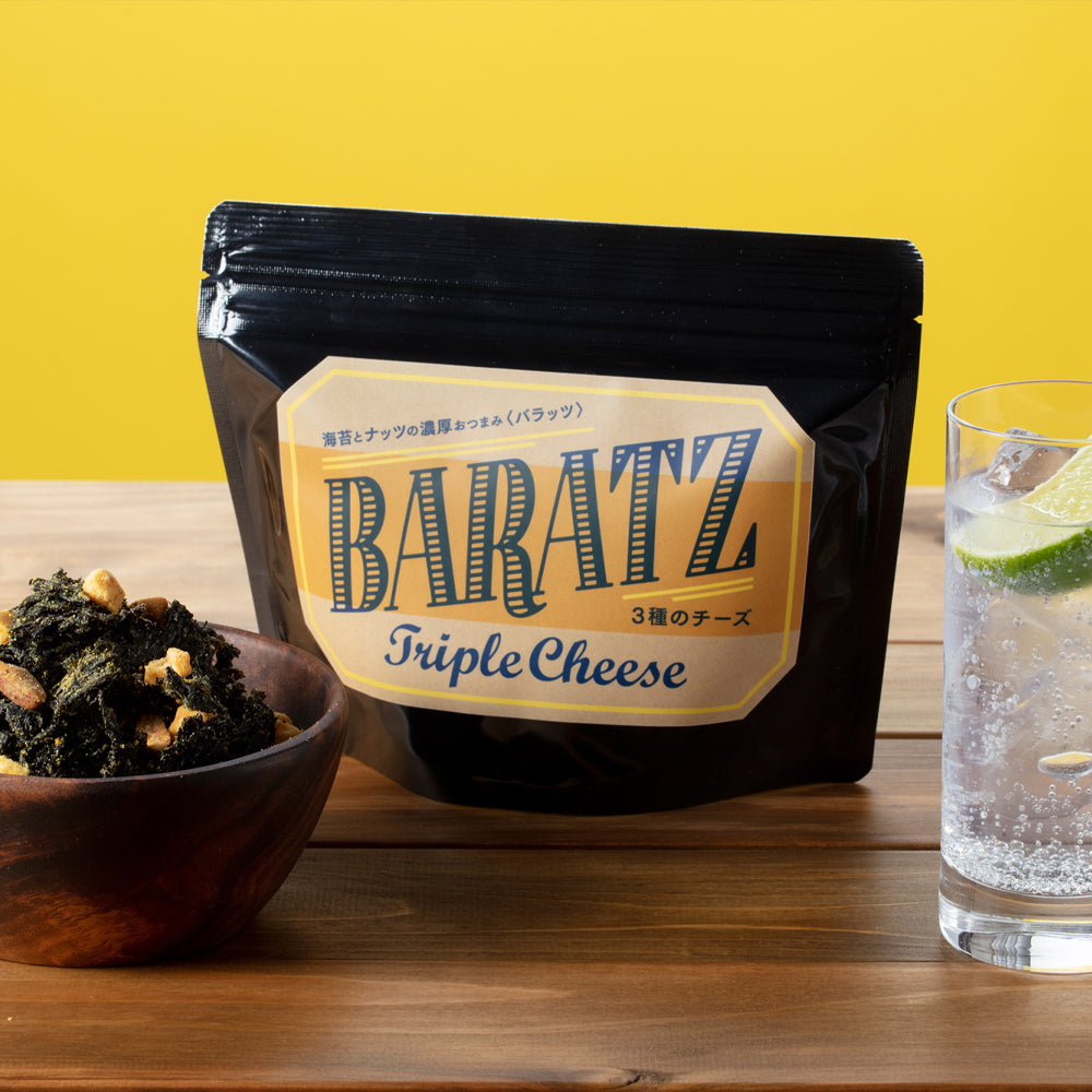 海苔とナッツの濃厚おつまみ BARATZ（バラッツ） 3種のチーズ – BANGIST